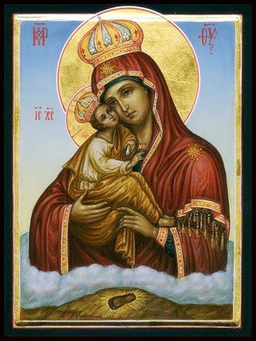 Икона Божьей матери Почаевская - религия, божья матерь, иконы - оригинал