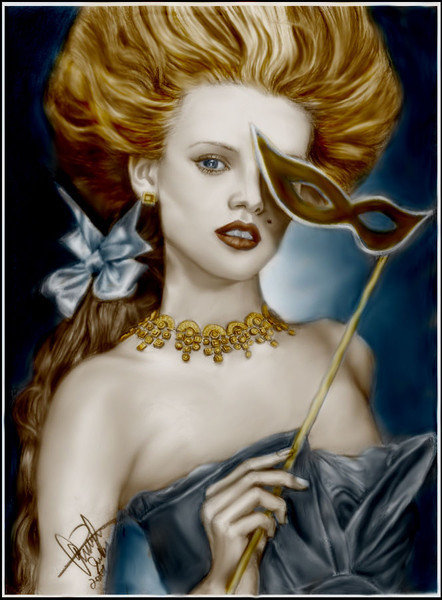 МИСС ЭЛЕГАНТНОСТЬ - женский образ, венецианская красавица, маскарад, венеция - оригинал