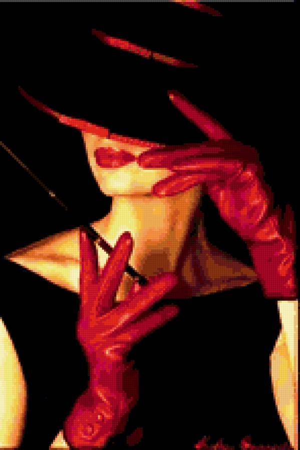 Дама в шляпе - предпросмотр