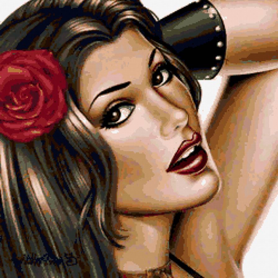 МИСС ОЧАРОВАНИЕ - роза, женщины мира, женский образ, взгляд, испанка - предпросмотр