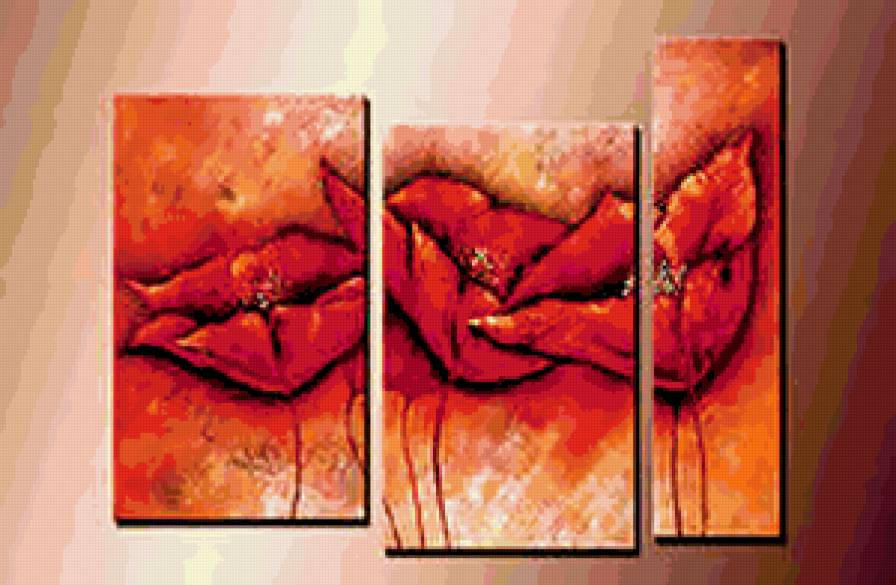 триптих маки - предпросмотр