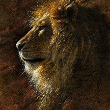 Оригинал схемы вышивки «лев» (№261515)