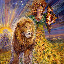 Схема вышивки «волшебный лев»