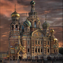 Схема вышивки «храм»