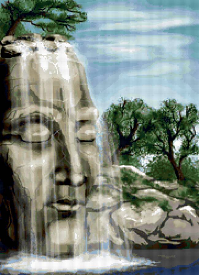 Водопад - пейзаж, природа, водопад - предпросмотр