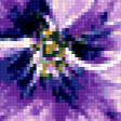 Предпросмотр схемы вышивки «Анютки и бабочка» (№261888)