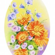 Оригинал схемы вышивки «букет цветов» (№261891)