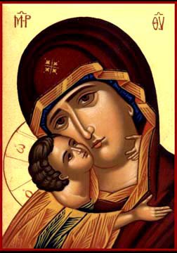 Икона Божьей матери Владимирская - религия, иконы, божья матерь - оригинал