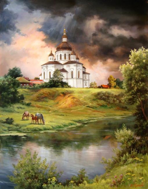 картина - пейзаж - оригинал