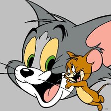 Схема вышивки «Том и Джери»