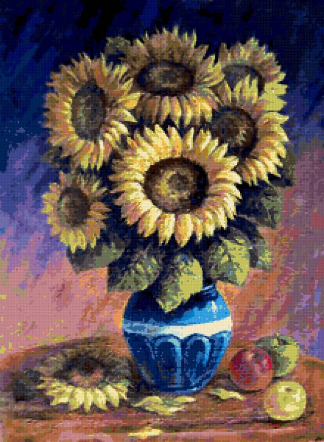 Серия "Букет" - цветы, подсолнухи, букет - предпросмотр