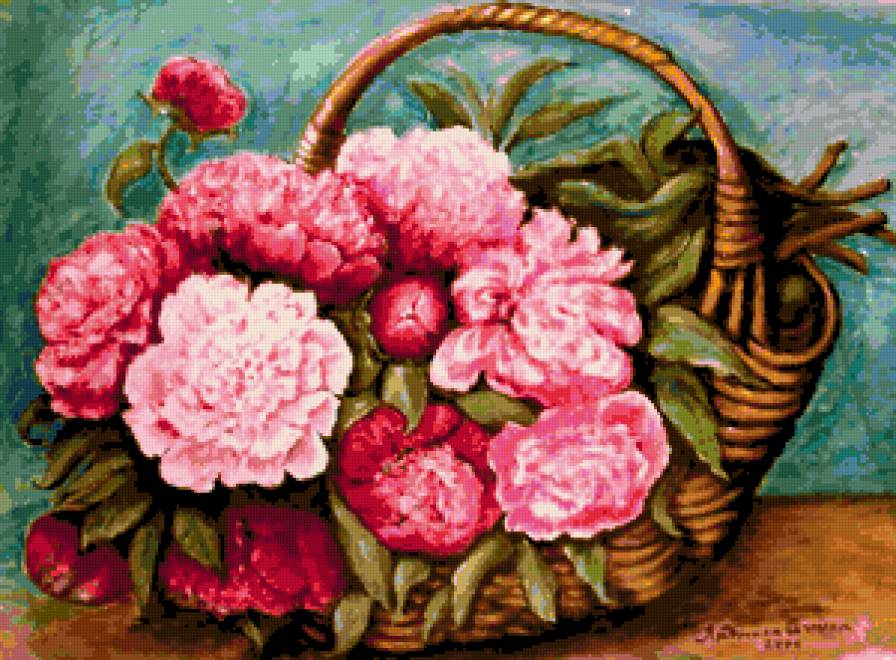 Серия "Букет" - цветы, пионы, букет - предпросмотр