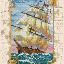 Оригинал схемы вышивки «Корабль» (№263499)