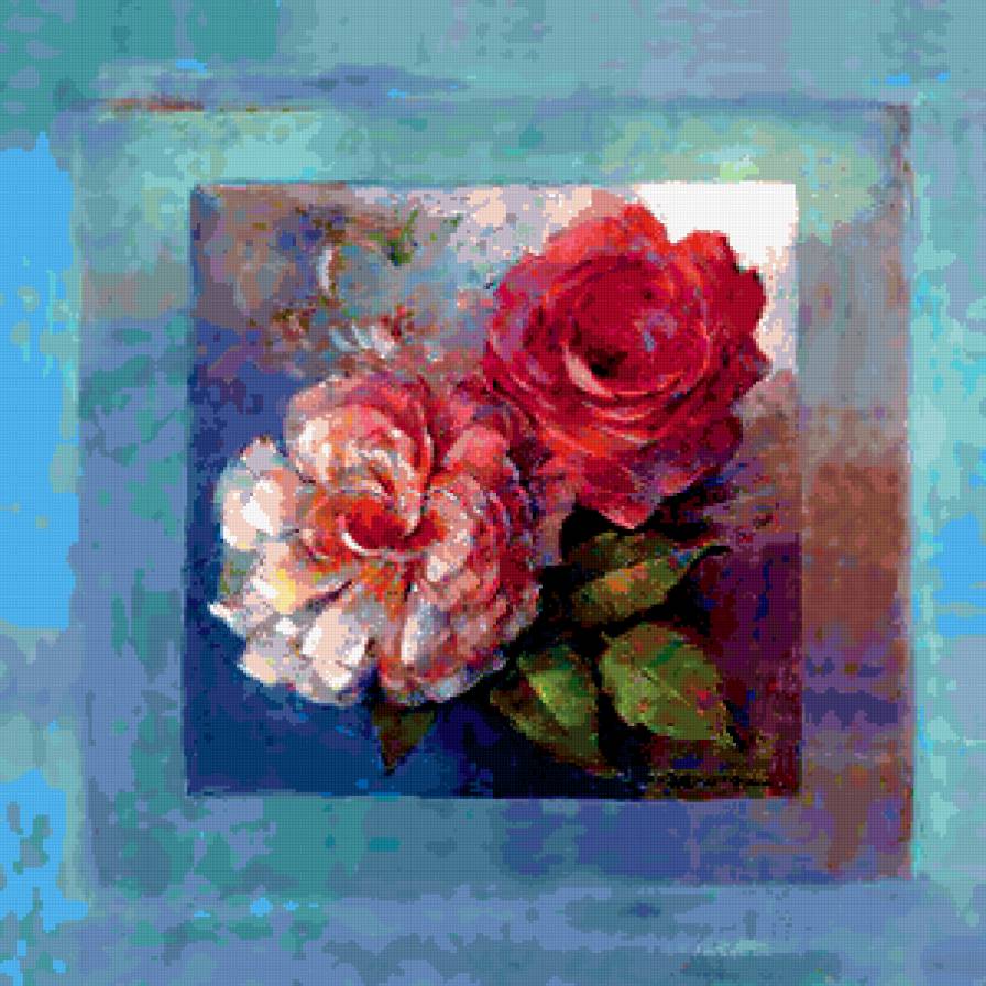 розы - цветы, винтаж - предпросмотр