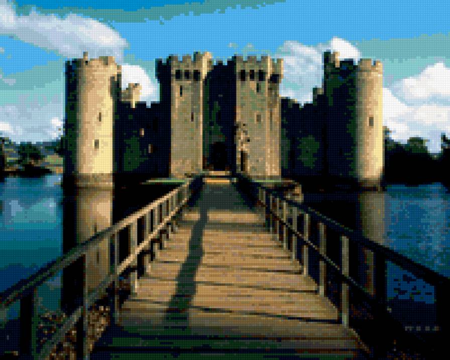 Замок - пейзаж, замок - предпросмотр