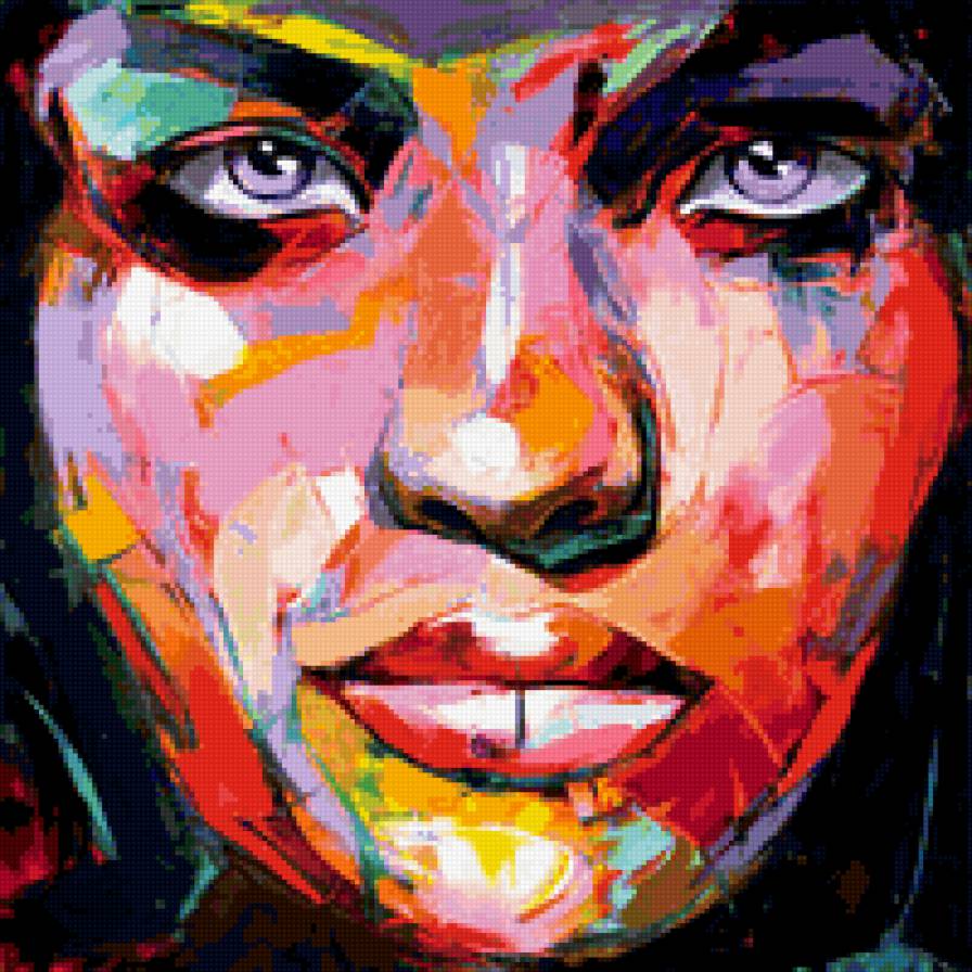 кубизм - девушка, ярко, кубизм - предпросмотр