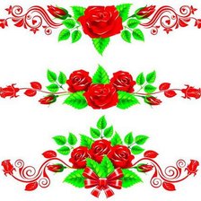 Оригинал схемы вышивки «орнамент из роз 3» (№264330)