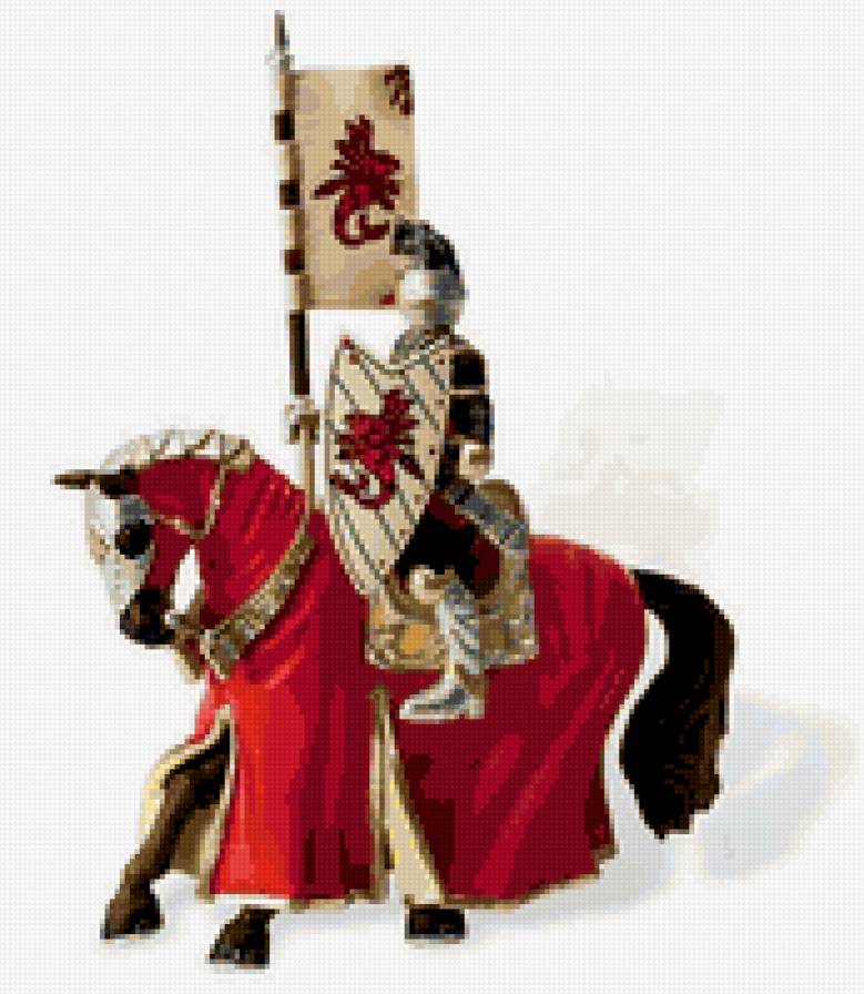 на коне - рыцари - предпросмотр