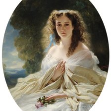 Оригинал схемы вышивки «женский образ в живописи» (№264379)