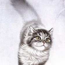 Оригинал схемы вышивки «Удивительный котёнок» (№264467)