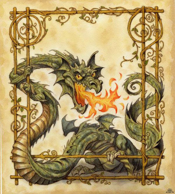 дракоша - гобелен - оригинал