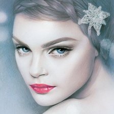 Схема вышивки «девушка»