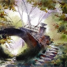 Схема вышивки «мост»