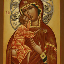 Схема вышивки «Икона Божьей матери Феодоровская»