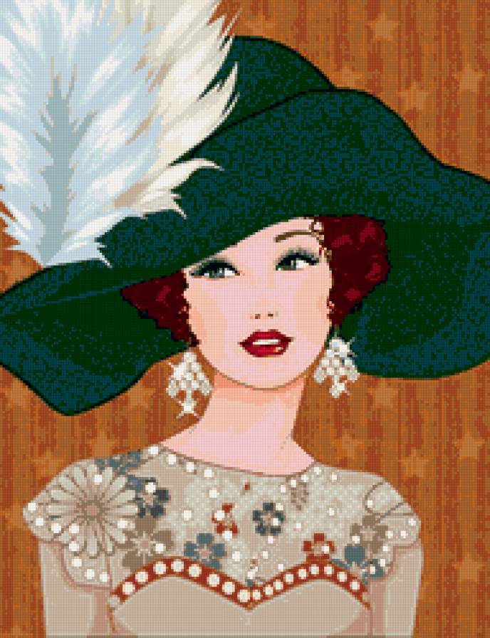 дама - образ, женщина, гламур, портрет - предпросмотр