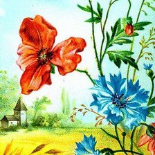 Схема вышивки «пейзаж»