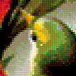 Предпросмотр схемы вышивки «птица на лилии» (№265659)