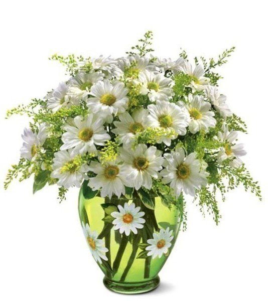 ромашки в вазе - оригинал