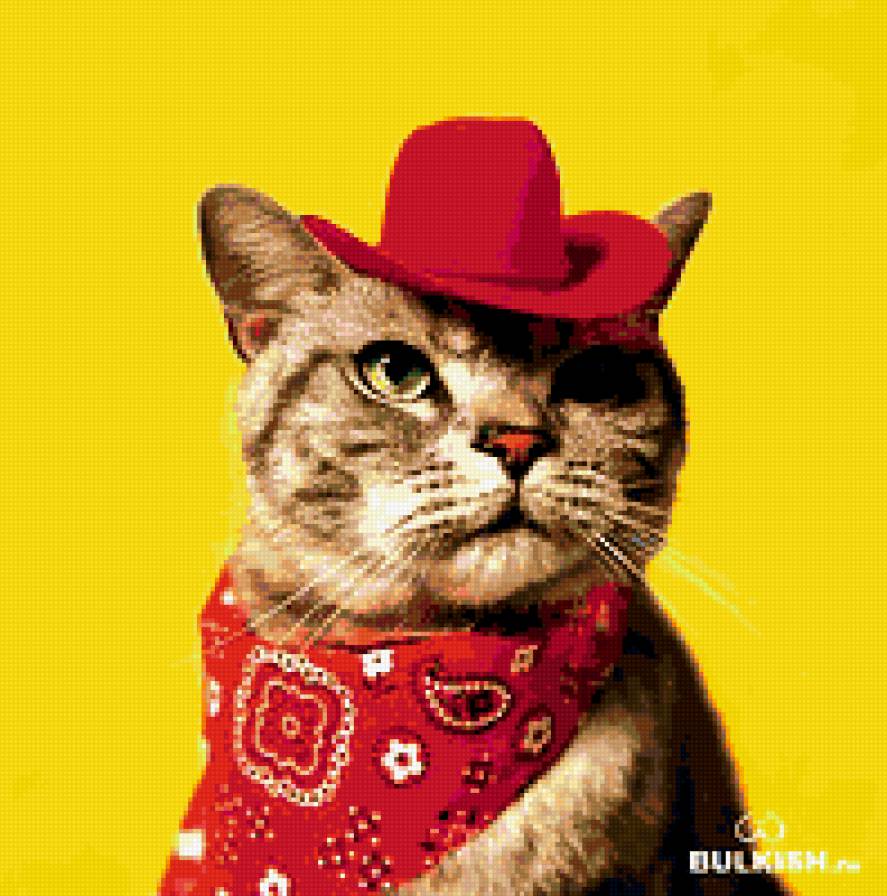 Ковбой. - кот - предпросмотр