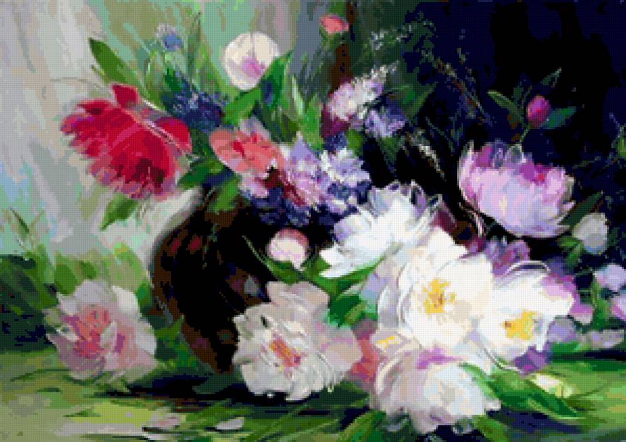 натюрморт - живопись, цветы, натюрморт - предпросмотр