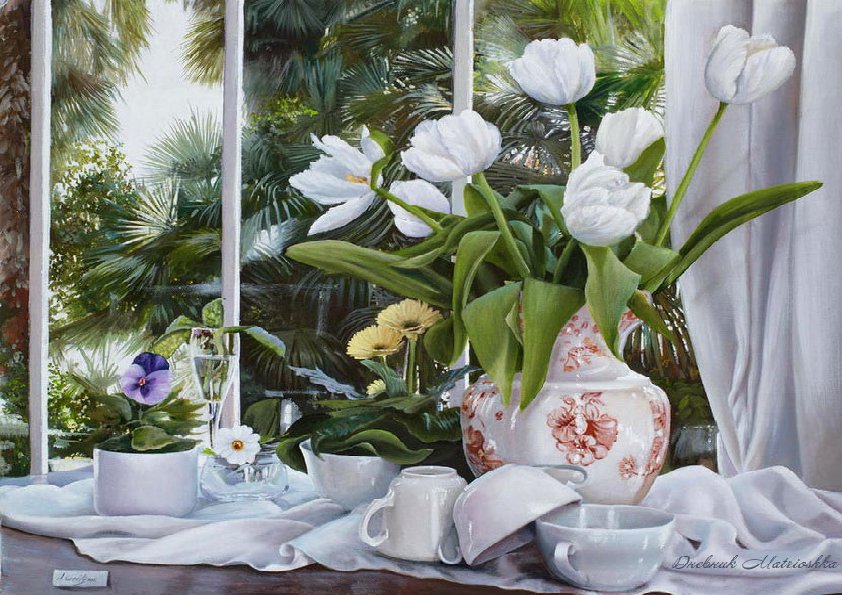 Натюрморт Wilka Weitzen - живопись, натюрморт, цветы - оригинал