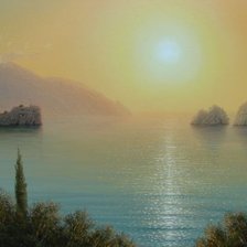 Схема вышивки «утро в Крыму»