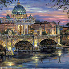 Оригинал схемы вышивки «городской пейзаж» (№265956)