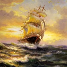 Схема вышивки «korab1»