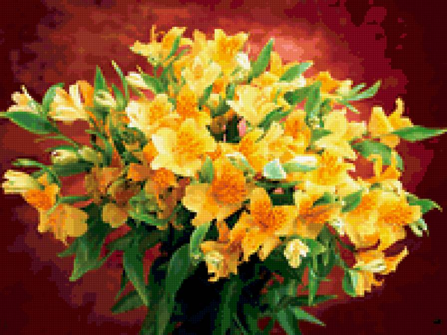 желтые цветы - предпросмотр