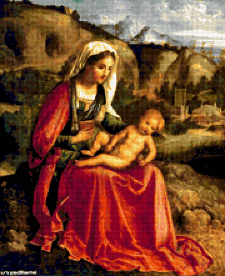 мадона пейзаж - предпросмотр