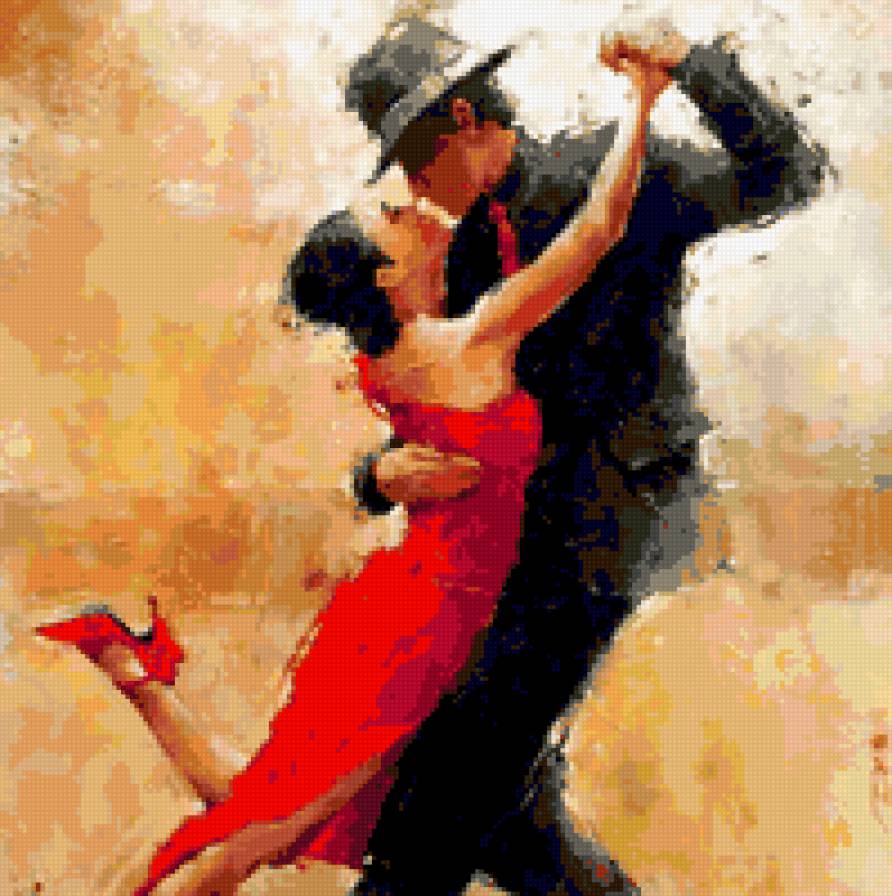 Танец - страсть, танго, танец, пара - предпросмотр