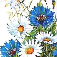 Схема вышивки «ромашки»