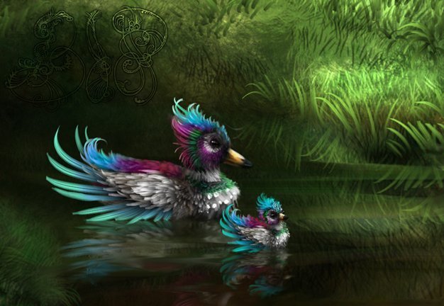 Уточки - утка, птицы, природа - оригинал