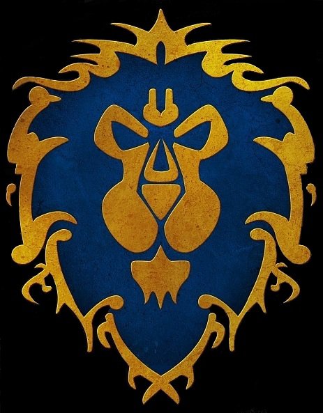 Allience - альянс, знамя, флаг, wow, орнамент, игры - оригинал