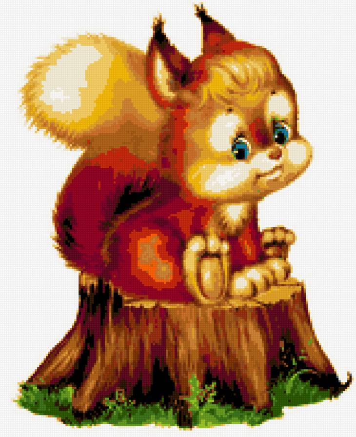 белочка - детсккая картинка белочка - предпросмотр