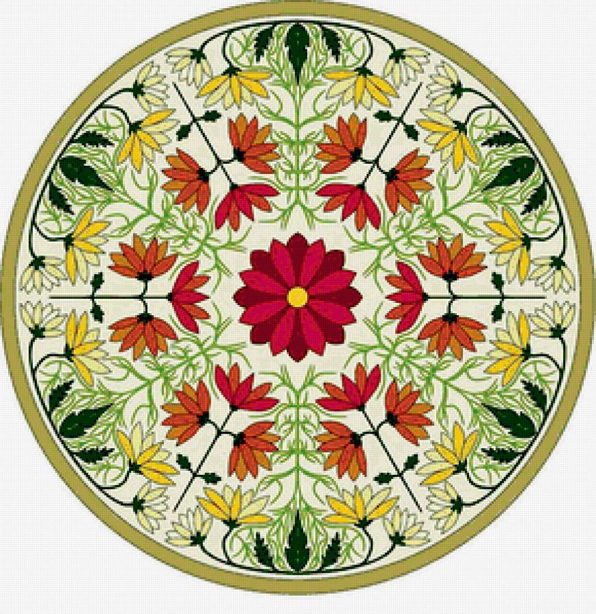 цветочный узор - предпросмотр