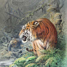 Схема вышивки «Охота»