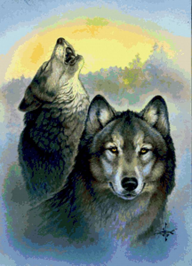 Серия "Волки" - животные, волки - предпросмотр