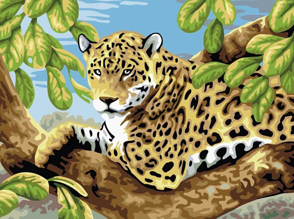 №268377 - картина, леопард, животные - оригинал