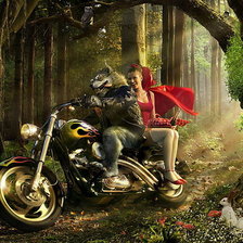 Схема вышивки «красная шапочка»